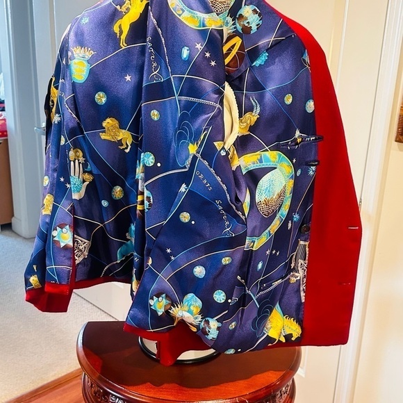 100% Kashmir Virgin Wool Red Blazer. - Picture 4 of 12